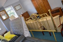 Plush Super King Bedhead and and a Brass Effect Do