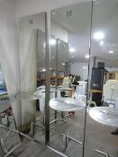 *Salon Mirror with Shelf and Footrest 200x55cm