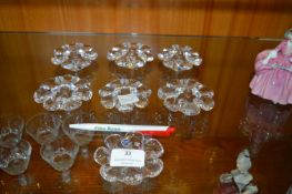 Glass Candle Holders by Kosta of Sweden