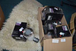 Robus Shower Downlights and a Sheepskin Rug