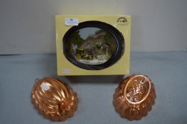 Ringtons Wall Plaque plus Two Jelly Moulds