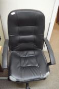 *Black Gas-Lift Office Chair