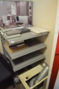 *Grey Five Tier Adjustable Shelf Unit