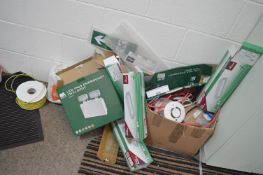 *Box of Various Back Boxes, Lights, and Fire Alarms