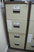 *Silverline Coffee & Cream Four Drawer Foolscap Filing Cabinet (contents not included)