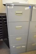 *Silverline Grey Four Drawer Foolscap Filing Cabinet