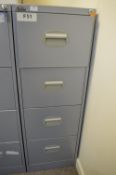 *Silverline Grey Four Drawer Foolscap Filing Cabinet