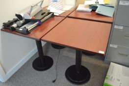 *Four Square Pedestal Tables