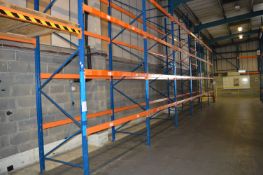 *Six Bays of Medium Duty Pallet Racking (2.2m wide, 1.1m deep, 6m high) Comprising Seven Uprights