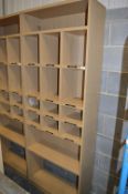 *Pair of Oak Effect Pigeonholes with Two Under Shelves