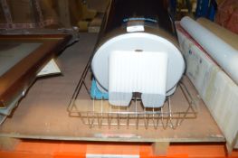 *Blue Towel Dispenser, Shovel, and Straining Board