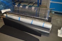 *Pallet Containing Various Lino Heavy Duty Industrial Flooring, Green Display Stand, and PVC