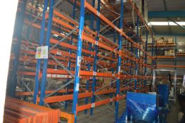 *Five Bays of High Low RH65 Racking (2.4m wide, 1.1m deep and 6m high) Comprising of Six Uprights