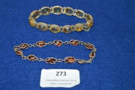 Two Silver Bracelets (one is 830 Continental and O