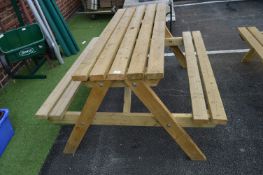 Wooden Picnic Bench
