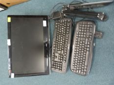 Logik Monitor, Keyboards, Desk Lamp, etc.