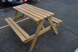 Wooden Picnic Bench