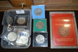 Assorted Crowns, Great War Medallion, etc.