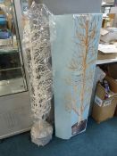 B&Q Fiber Optic White Beaded Twig Tree