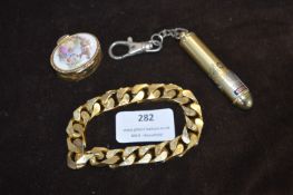 Gilt Bracelet, Patch Box, etc.