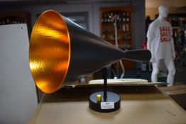 *iLite Black & Gold Metal Wall Lamp