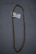 9k Hot Gold Hollow Neck Chain ~9g