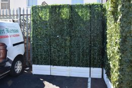Seven Half Sized Panels of Artificial Beech Leaf S