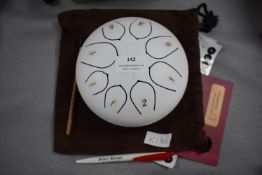 White Pentatonic Steel Tongue Drum