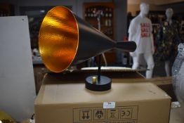 *iLite Black & Gold Metal Wall Lamp