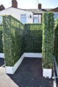 Five Panels of Artificial Ivy Leaf Screening Plant