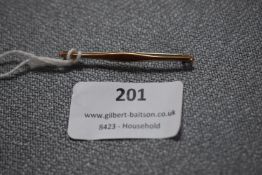 9k Gold Pin Brooch ~0.9g