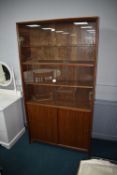 1960's Teak Glazed Bookcase