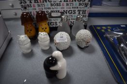 Five Novelty Cruet Sets