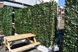 Three Panels of Artificial Ivy Leaf Screening Plan
