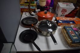 Kitchen Pans Including Le Creuset etc.