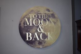To the Moon and Back Canvas Wall Art