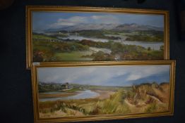 Two Painting Depicting River and Estuary Scenes