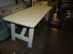 *Folding Wooden Table in White