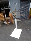 *Chrome & White Four Branch Tree Style Garment Rail