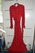 *Dhela Red Evening Dress Size: 12