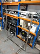 *Brushed Steel Effect Garment Rail