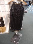 *Two Solo Blue Sequin Mesh Dresses Sizes: 12 and 16