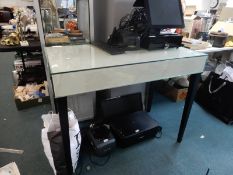 *Glass Topped Shop Counter Table