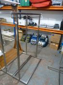 *Brushed Steel Effect Garment Rail