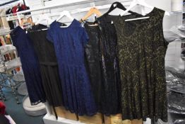 *Six Assorted Evening Dresses by Solo (mixed sizes