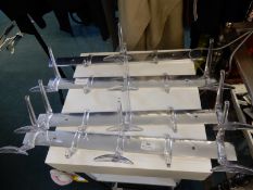 *Four Metal & Acrylic Coat Racks