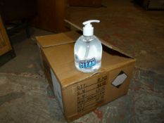 *12x 500ml of Antibacterial Pristine Clean Hand Sanitiser