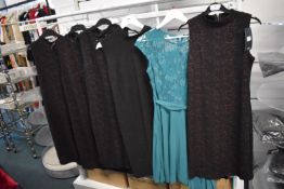 *Six Assorted Evening Dresses by Solo (mixed sizes