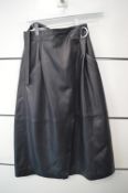 *Whistles Black Leather Wrapround Skirt Size: 8