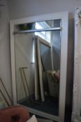 *Large White Full Length Mirror with Metal Brackets
